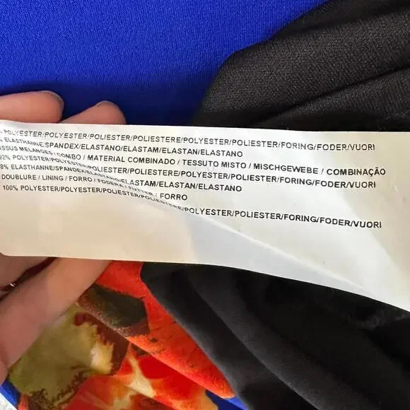 Joseph Ribkoff Floral 3/4 Sleeves Sheath Knee Length Dress with Lace Trim - 6 - Picture 8 of 8